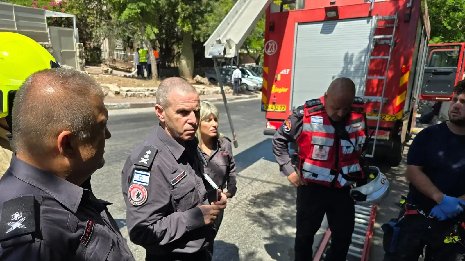 זירת חילוץ שני מחוסרי ההכרה מבור במודיעין עילית. 08.07.2024 זירת חילוץ שני מחוסרי ההכרה מבור במודיעין עילית. 08.07.2024