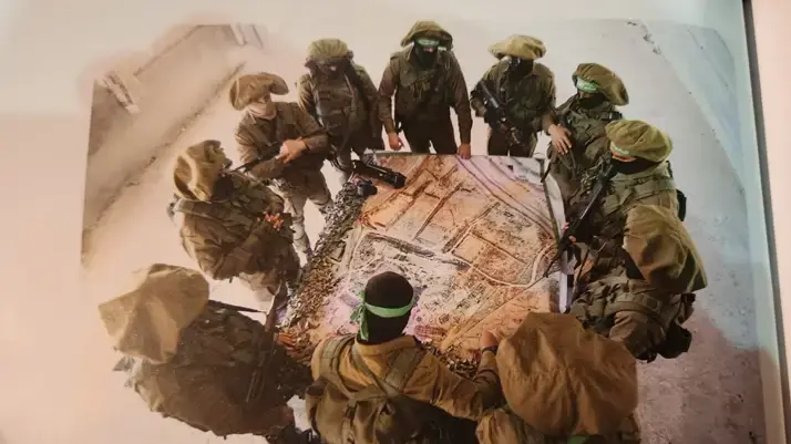 מתוך חוברת הדרכה של חמאס לקראת שבעה באוקטובר שתפסה יחידה של אמ"ן