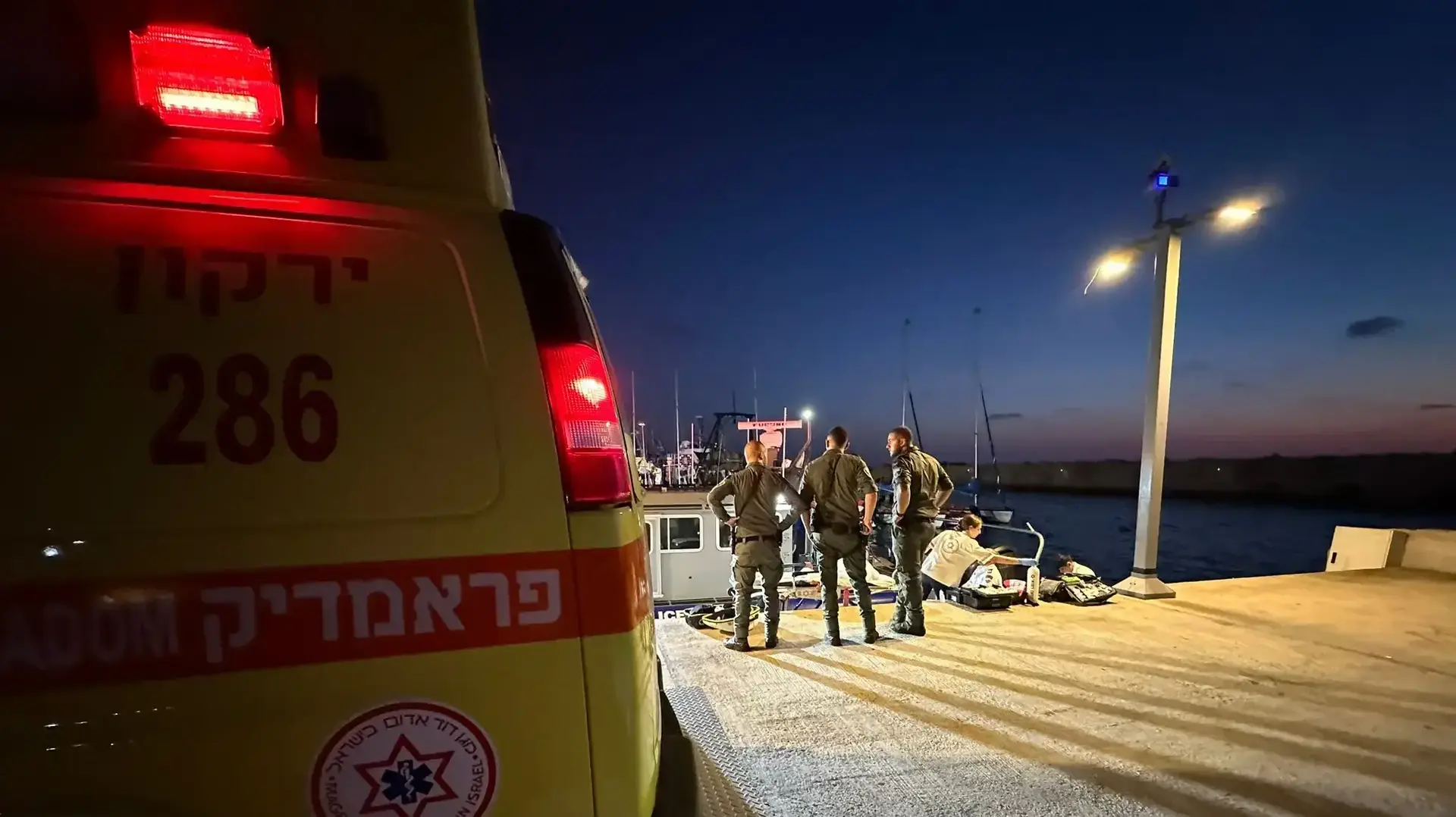 זירת הטביעה בתל אביב, 13 ביולי 2024