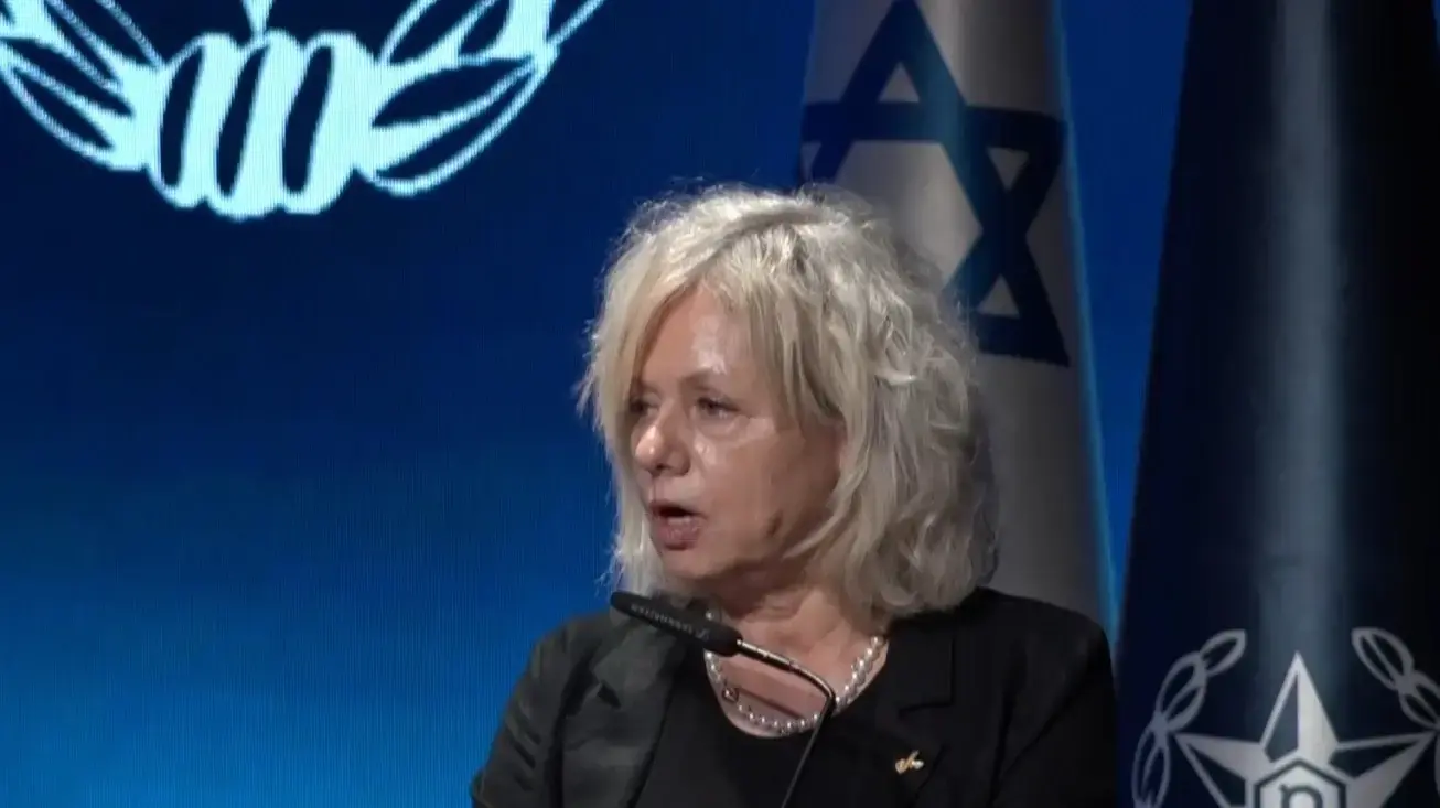 גלי בהרהב בטקס פרידה ממפכ״ל המשטרה, 14 ביולי 2024 גלי בהרהב בטקס פרידה ממפכ״ל המשטרה, 14 ביולי 2024