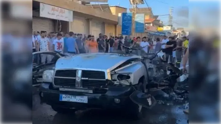 הרכב שהותקף בדרום לבנון הרכב שהותקף בדרום לבנון