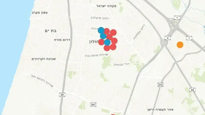 פיזור מקרי קדחת הנילוס המערבית במדינת ישראל 22 ביולי 2024 פיזור מקרי קדחת הנילוס המערבית במדינת ישראל 22 ביולי 2024