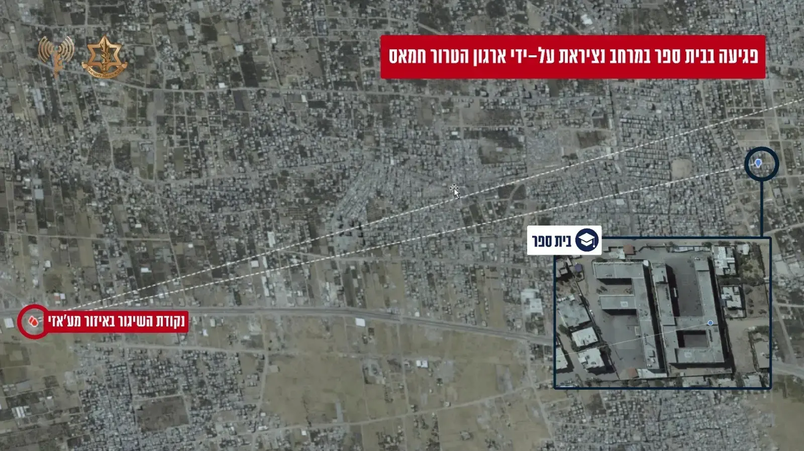 שיגור כושל של חמאס פגע בבית ספר באזור נציראת
שיגור כושל של חמאס פגע בבית ספר באזור נציראת