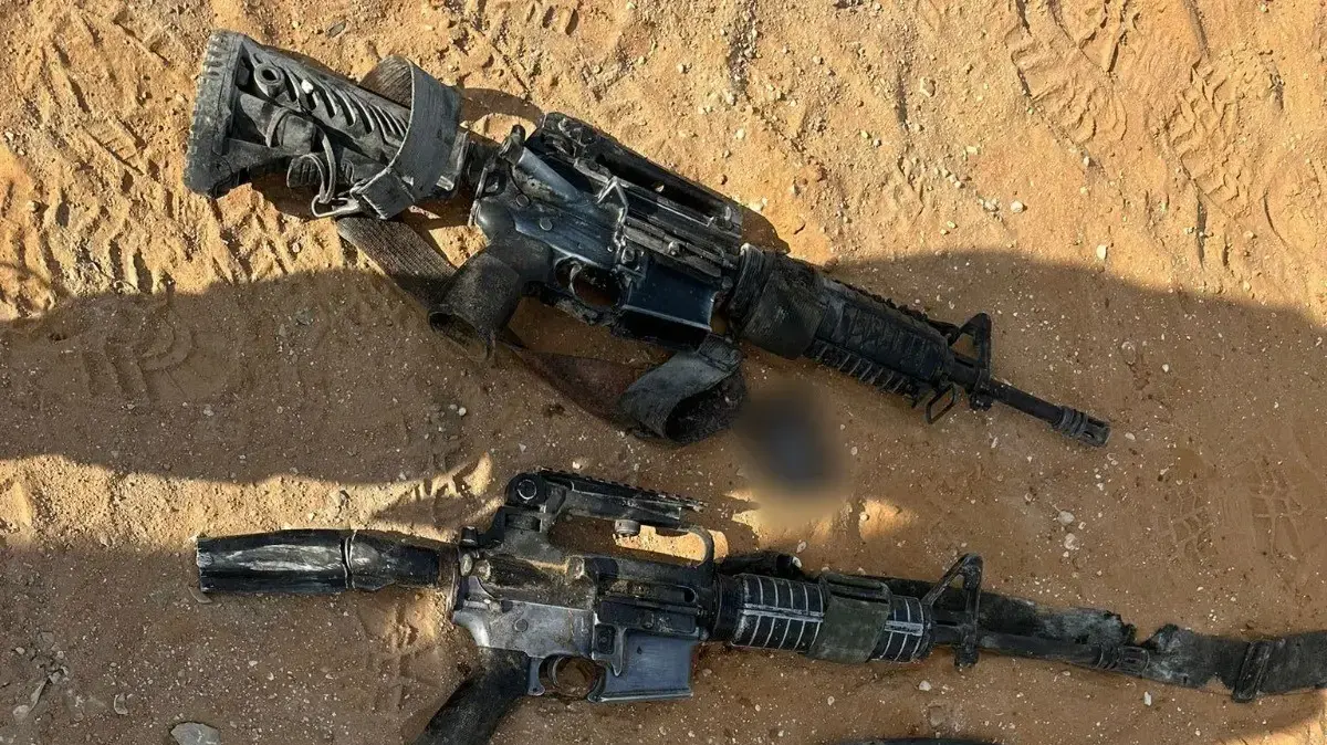 נשק שנמצא על מחבלים שצהל ושב״כ חיסלו בטול כרם נשק שנמצא על מחבלים שצהל ושב״כ חיסלו בטול כרם