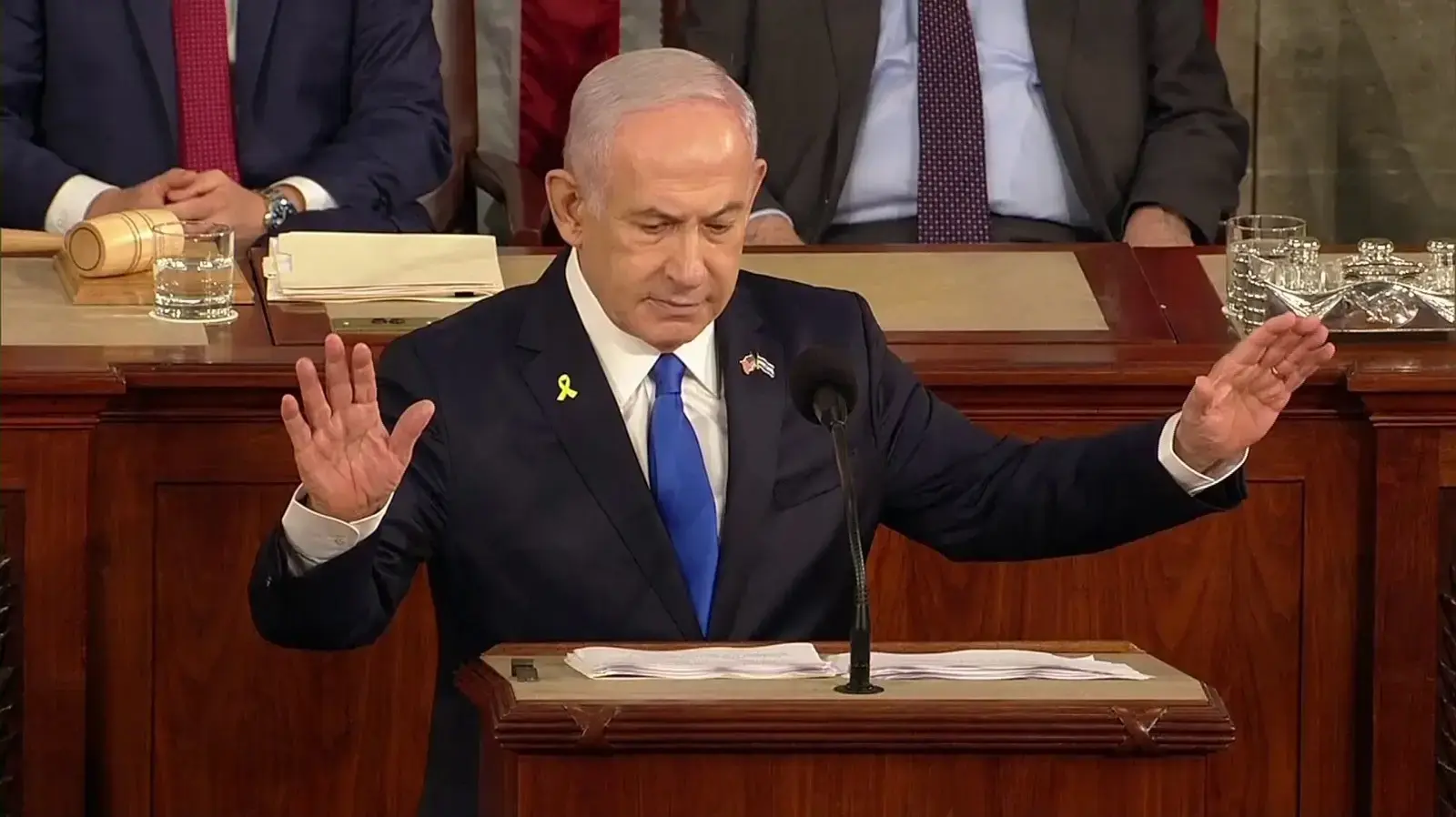 ראש הממשלה בנימין נתניהו נואם בקונגרס האמריקני, 24 ביולי 2024