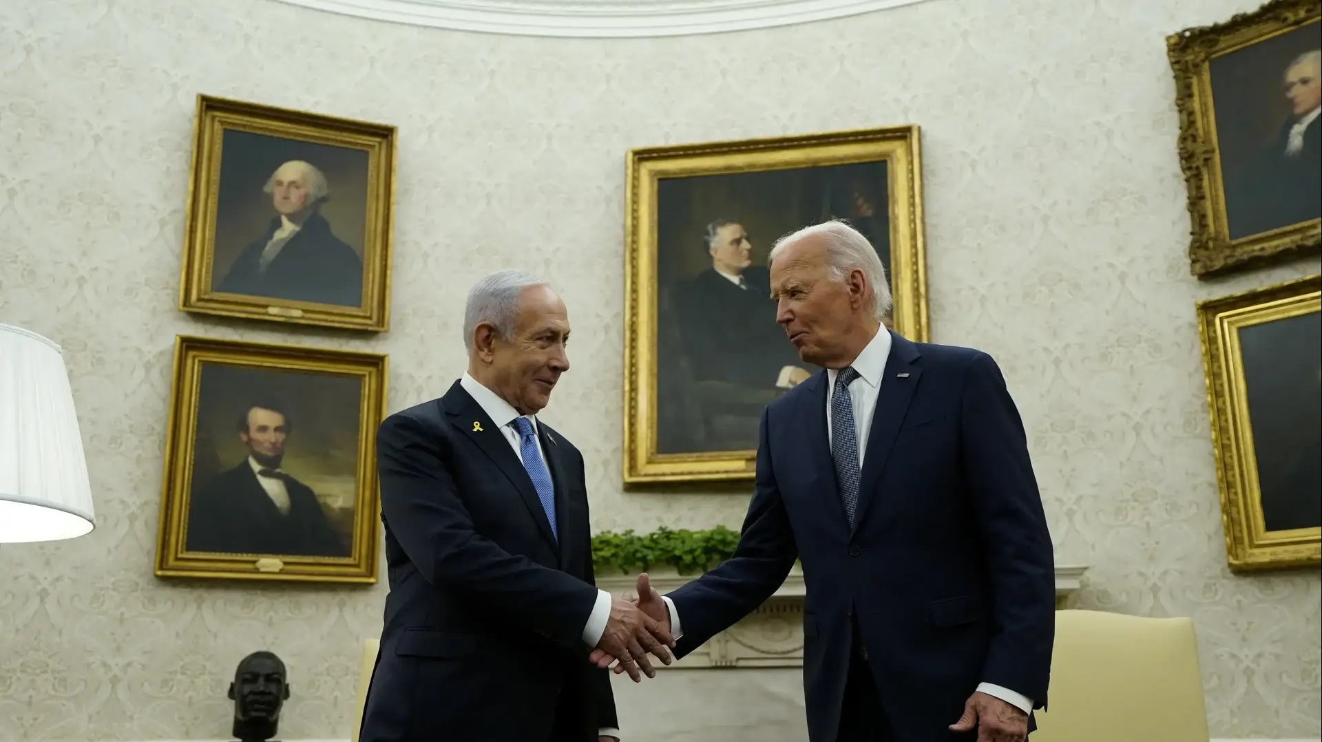 פגישת רה"מ בנימין נתניהו עם נשיא ארה"ב ג'ו ביידן, הבית לבן, 25 ביולי 2024 פגישת רה"מ בנימין נתניהו עם נשיא ארה"ב ג'ו ביידן, הבית לבן, 25 ביולי 2024