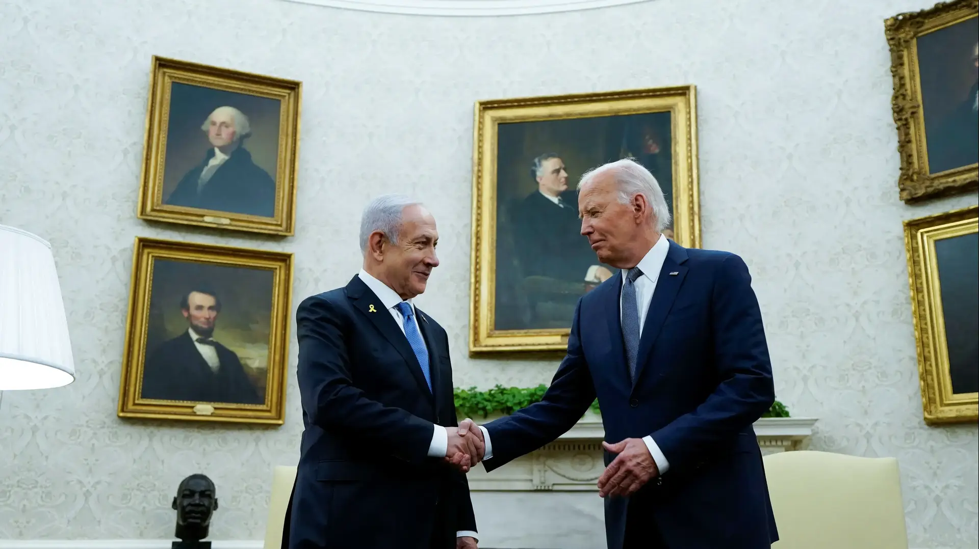 פגישת רה"מ בנימין נתניהו עם נשיא ארה"ב ג'ו ביידן, הבית לבן, 25 ביולי 2024 פגישת רה"מ בנימין נתניהו עם נשיא ארה"ב ג'ו ביידן, הבית לבן, 25 ביולי 2024