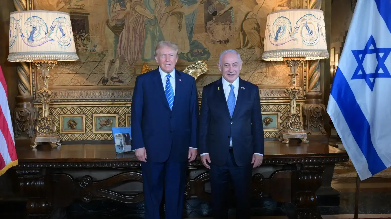 נתניהו וטראמפ בפגישתם בפלורידה. 26 ביולי 2024