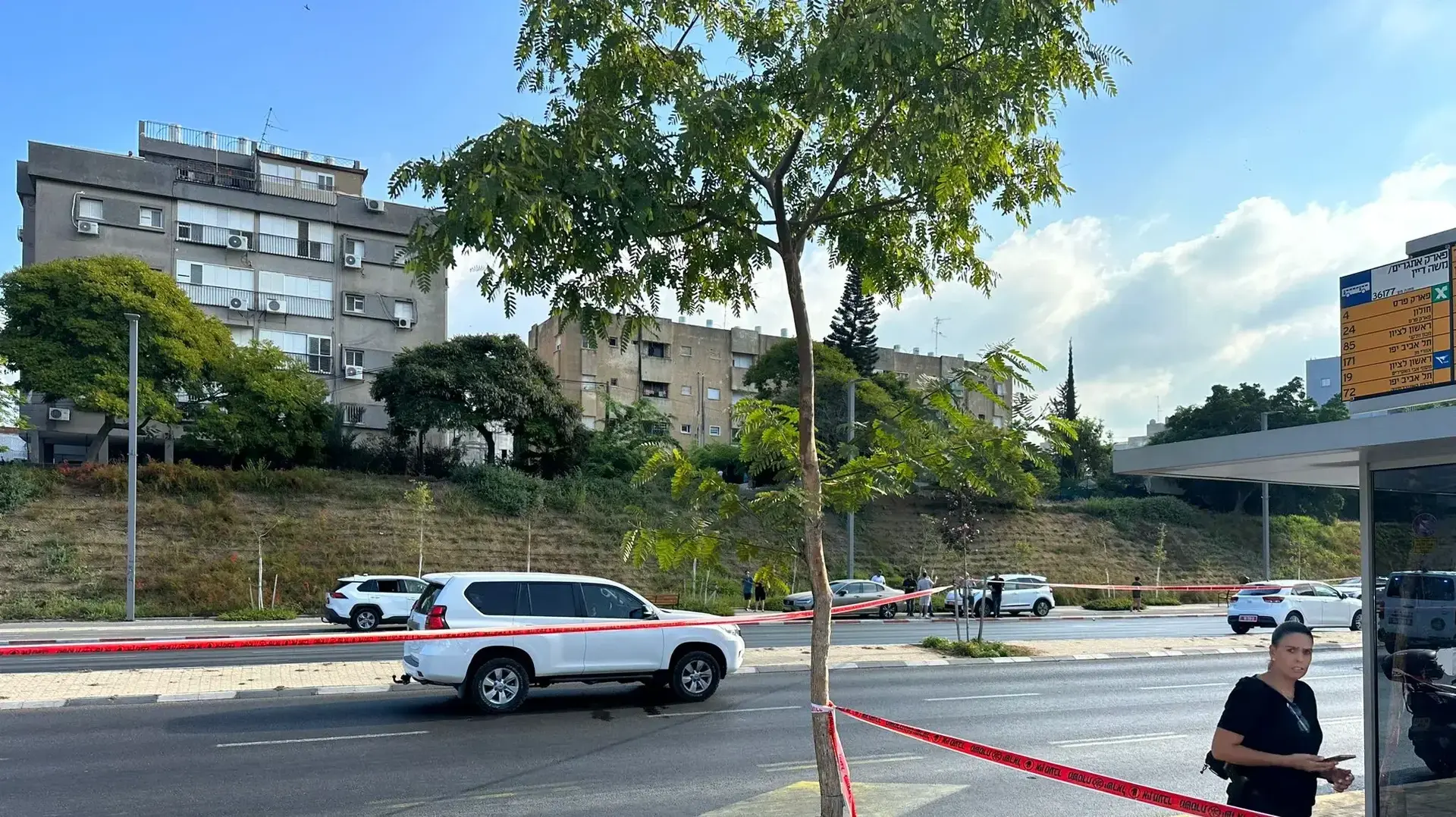 זירת הפיגוע בחולון , 4 באוגוסט 2024 זירת הפיגוע בחולון , 4 באוגוסט 2024