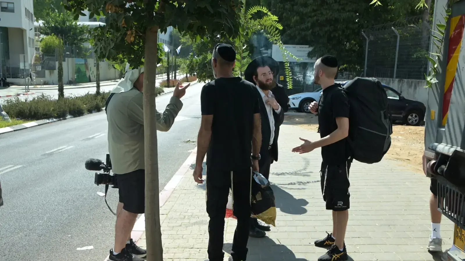 חרדי תושב רחובות שהגיע להתגייס, בקו"ם תל השומר, 5 באוגוסט 2024 חרדי תושב רחובות שהגיע להתגייס, בקו"ם תל השומר, 5 באוגוסט 2024