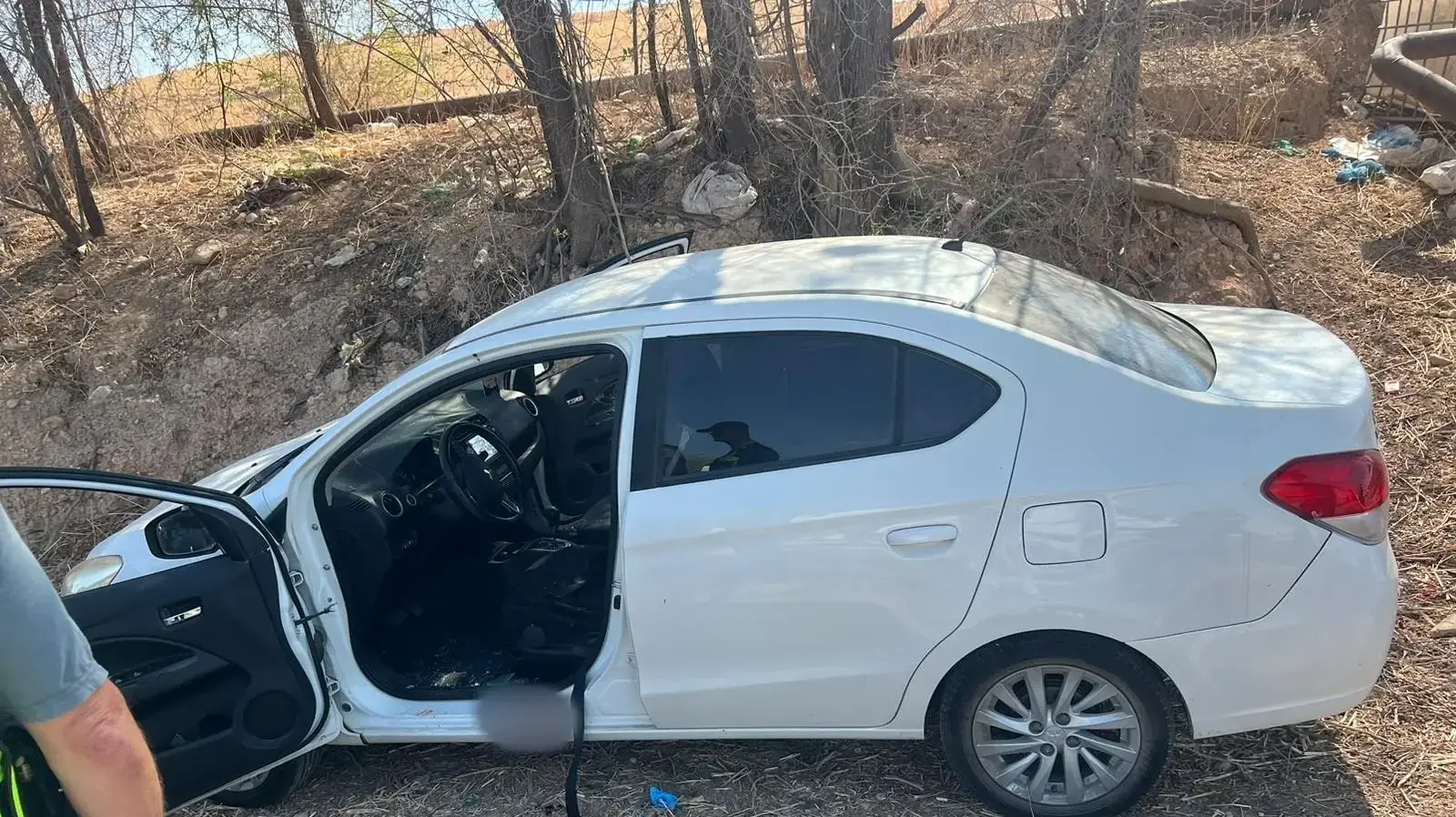 זירת פיגוע הירי בבקעת הירדן .11 באוגוסט 2024 זירת פיגוע הירי בבקעת הירדן .11 באוגוסט 2024