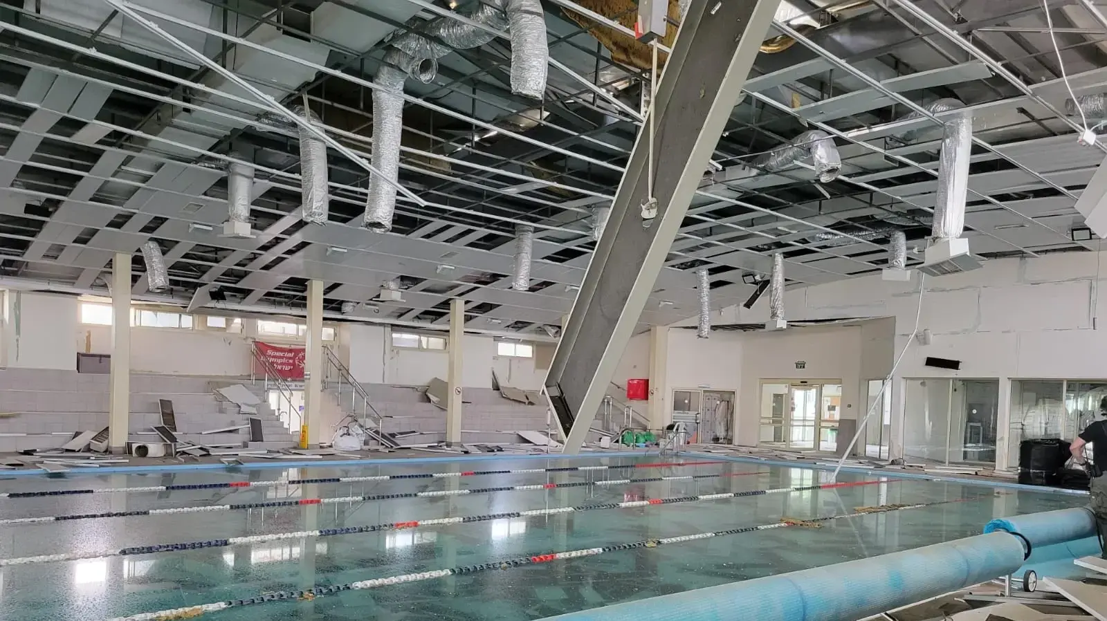 הבריכה ההידרותרפית בגליל העליון שנהרסה מירי חיזבאללה.11 באוגוסט 2024 הבריכה ההידרותרפית בגליל העליון שנהרסה מירי חיזבאללה.11 באוגוסט 2024