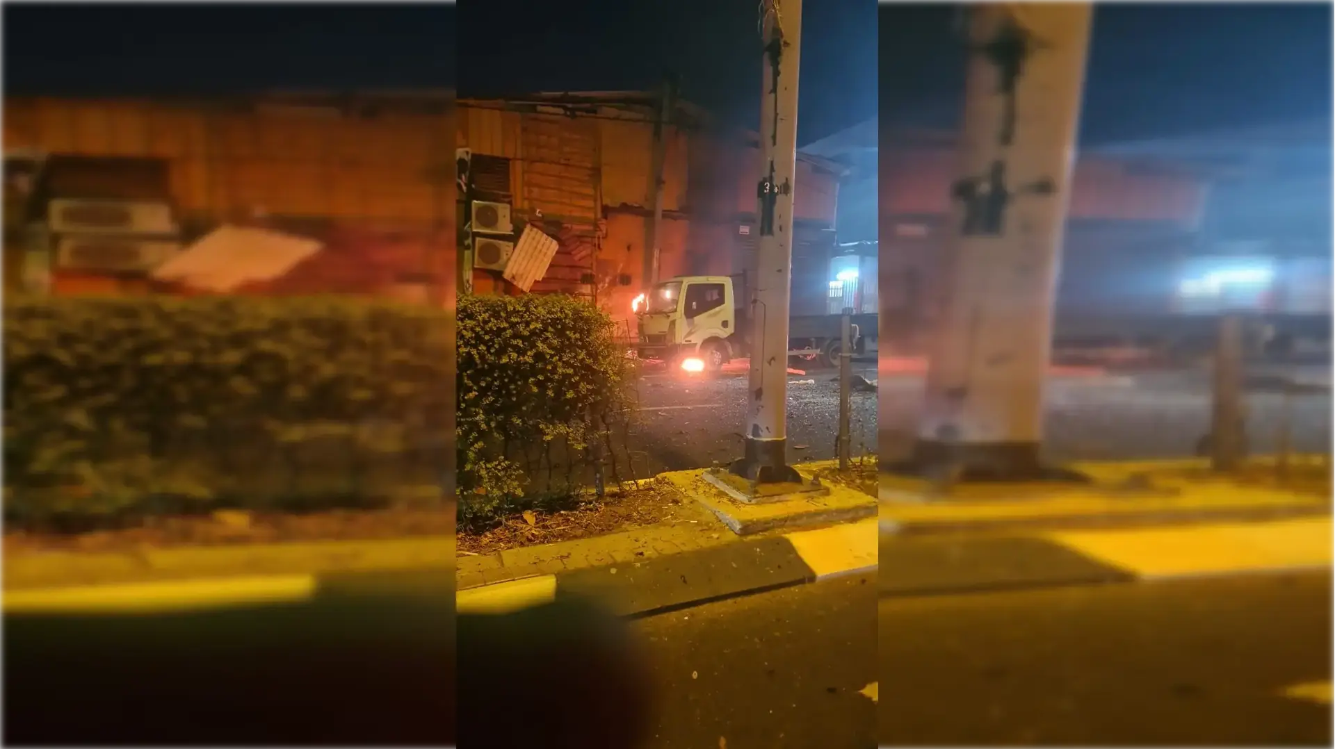 פיצוץ ברכב בתל אביב רחוב לח'י. 18 באוגוסט 2024