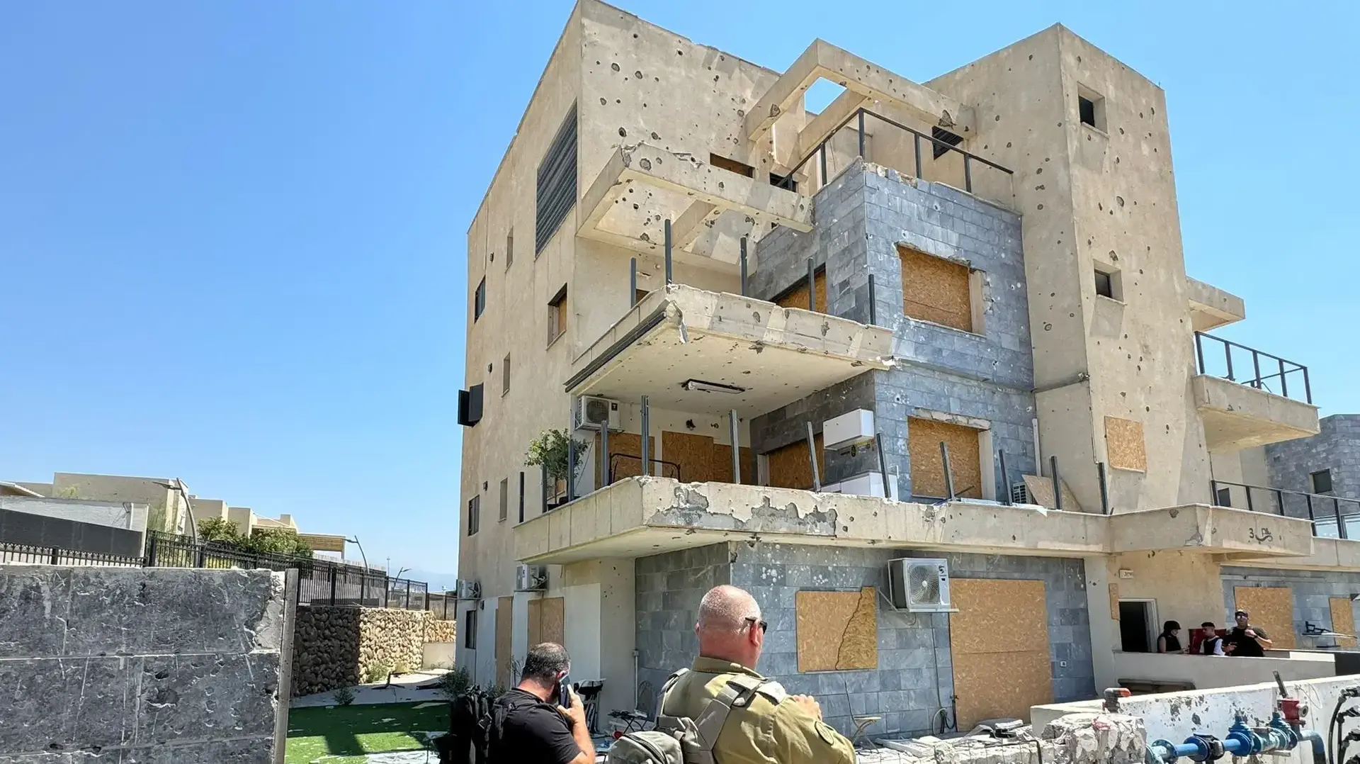 בית שנפגע בקרית שמונה. בית שנפגע בקרית שמונה.