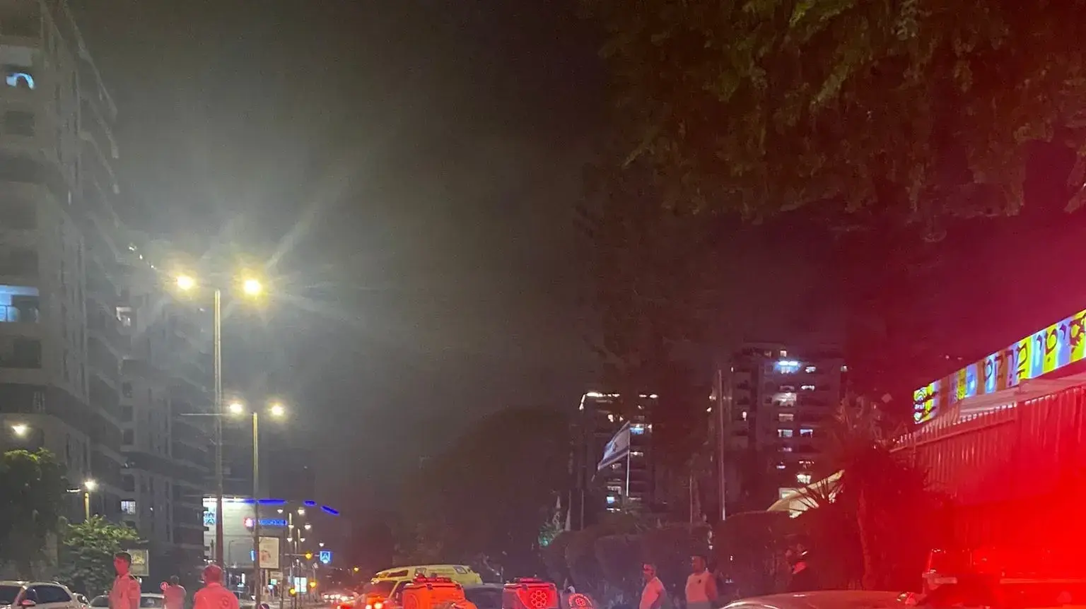 זירת התאונה הקטלנית בקריית אונו, 24 באוגוסט 2024 זירת התאונה הקטלנית בקריית אונו, 24 באוגוסט 2024