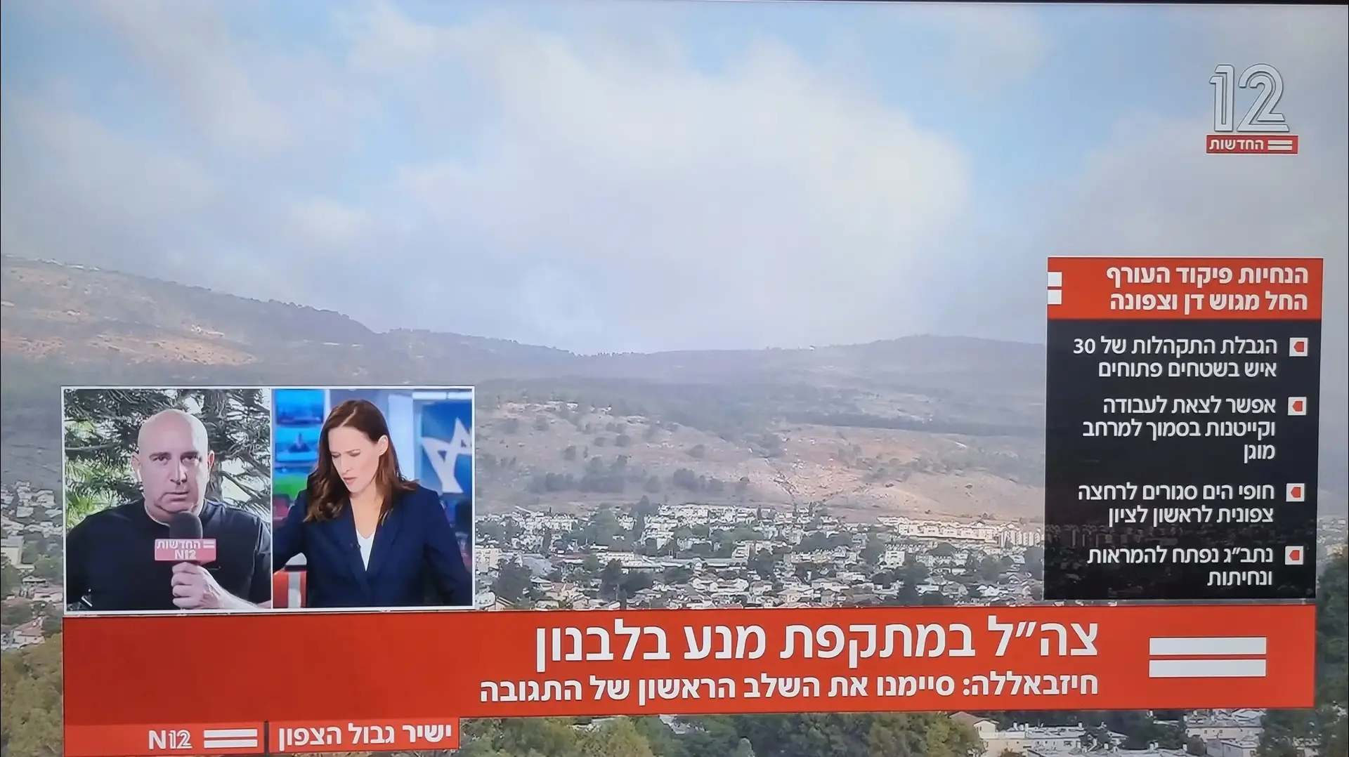 ניר דבורי ויונית לוי בחלונות קטנים, חדשות 12 ניר דבורי ויונית לוי בחלונות קטנים, חדשות 12