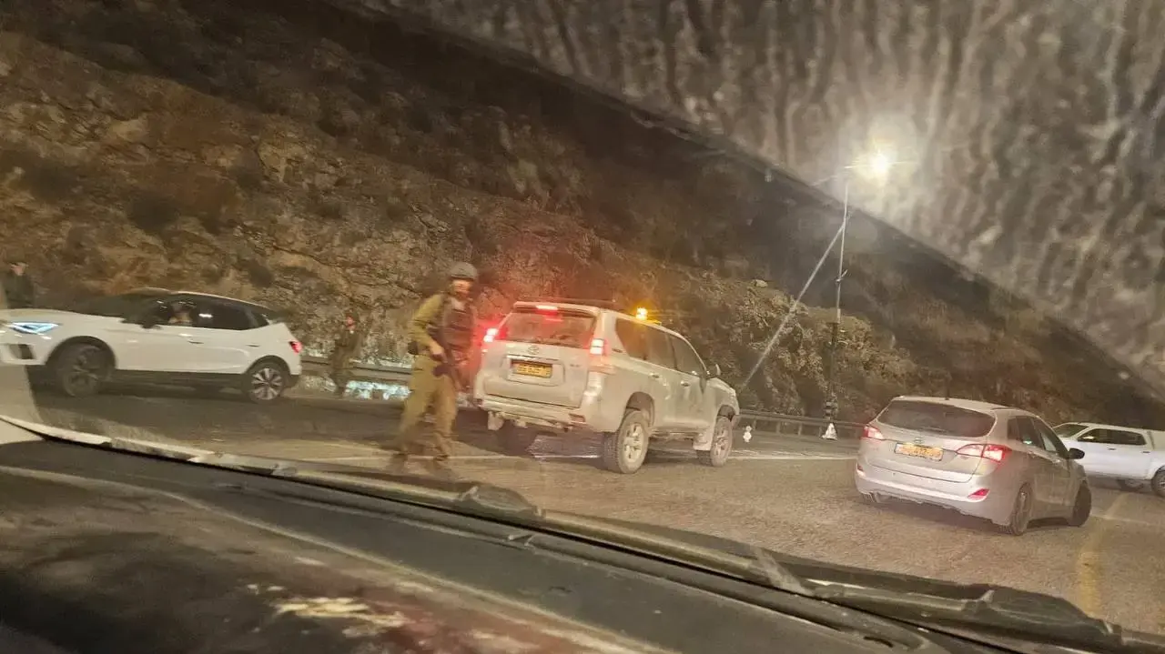 מחסום באיזור אירוע החטיפה מחסום באיזור אירוע החטיפה