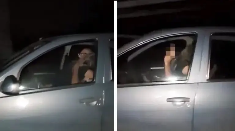 זוג עושה סקס ברכב נוסע זוג עושה סקס ברכב נוסע