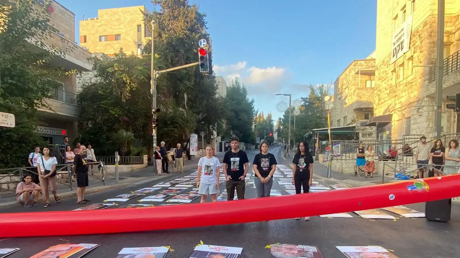 הפגנה של משפחות החטופים מול בית ראש הממשלה בירושלים, 30 באוגוסט 2024