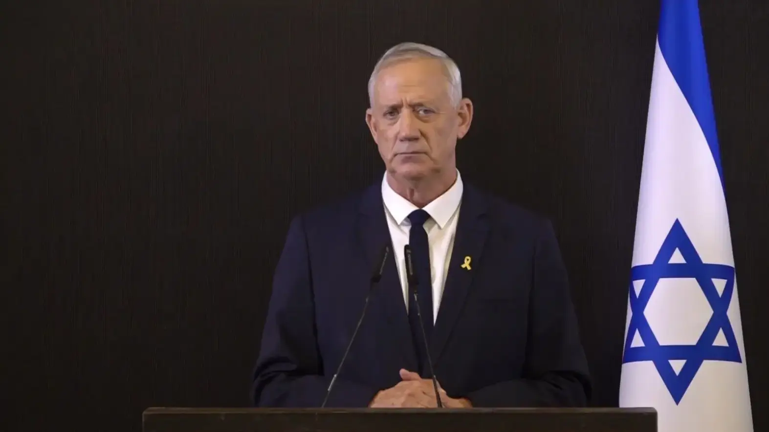 גנץ בהצהרה נגדית גנץ בהצהרה נגדית
