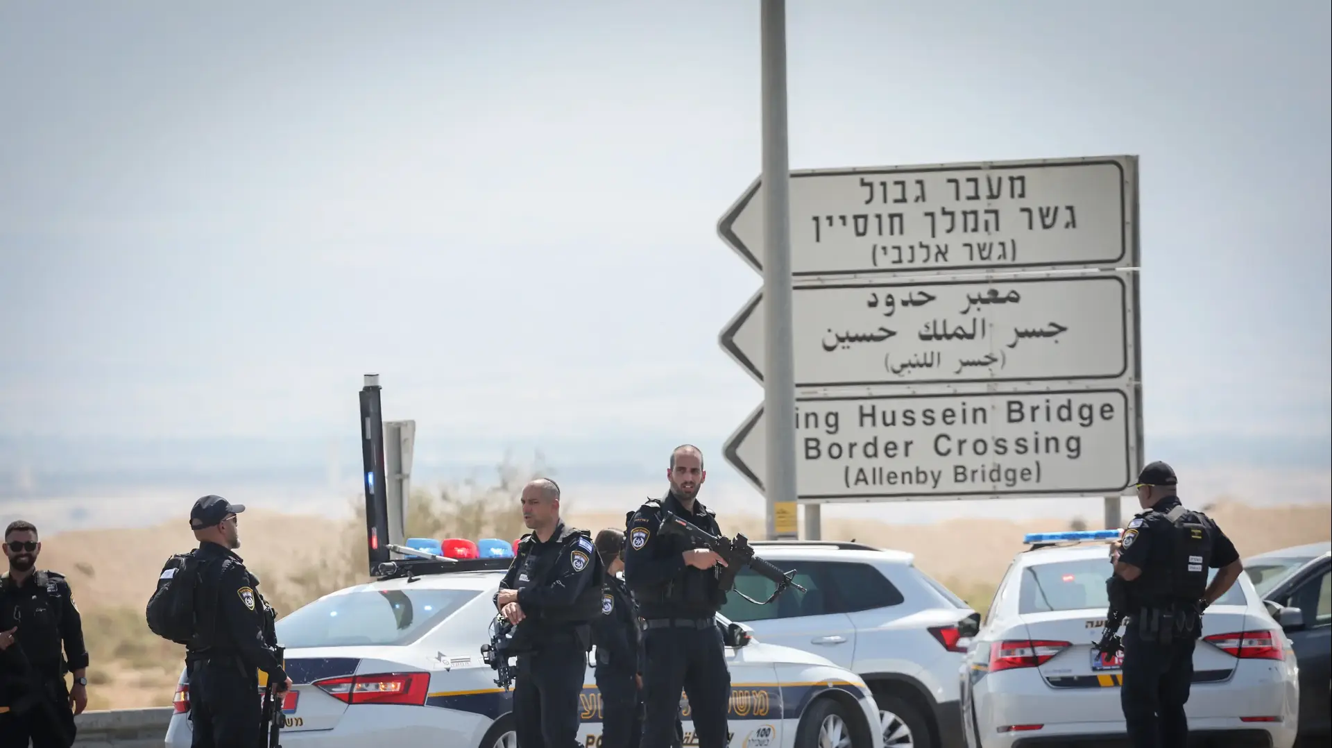 זירת הפיגוע במעבר אלנבי, בקעת הירדן 8 בספטמבר 2024 זירת הפיגוע במעבר אלנבי, בקעת הירדן 8 בספטמבר 2024