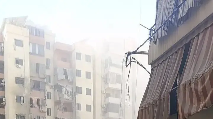 הפגיעה בעיר ביירות בלבנון. 20 בספטמבר 2024 הפגיעה בעיר ביירות בלבנון. 20 בספטמבר 2024