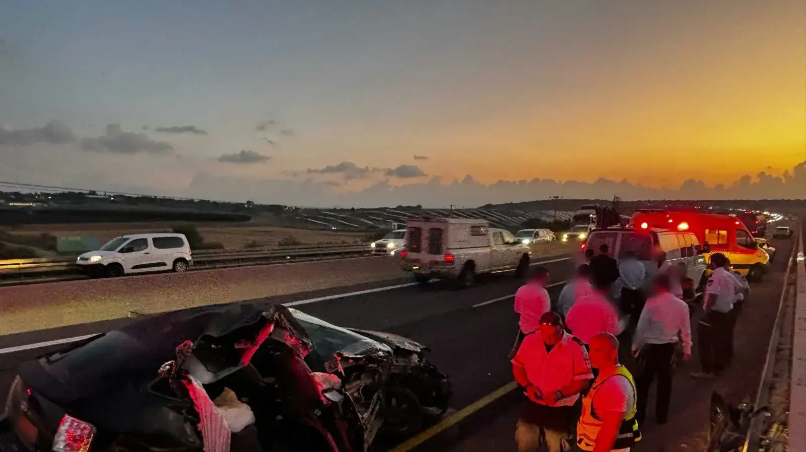 זירת תאונה בה בן 17 נהרג בזמן אזעקה,מרחב כרמל .22 בספטמבר 2024 זירת תאונה בה בן 17 נהרג בזמן אזעקה,מרחב כרמל .22 בספטמבר 2024