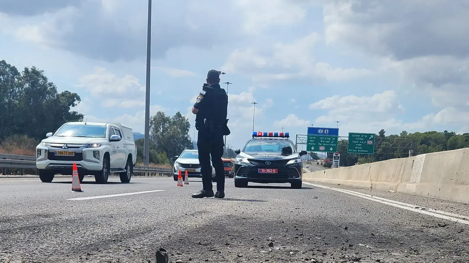 זירת נפילת רקטה, סמוך לצומת גולני, 23 בספטמבר 2024 זירת נפילת רקטה, סמוך לצומת גולני, 23 בספטמבר 2024