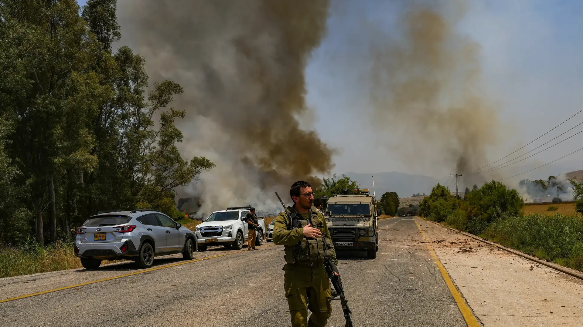 זירת נפילה סמוך לקיבוץ כפר סאלד, 14 ביוני 2024
