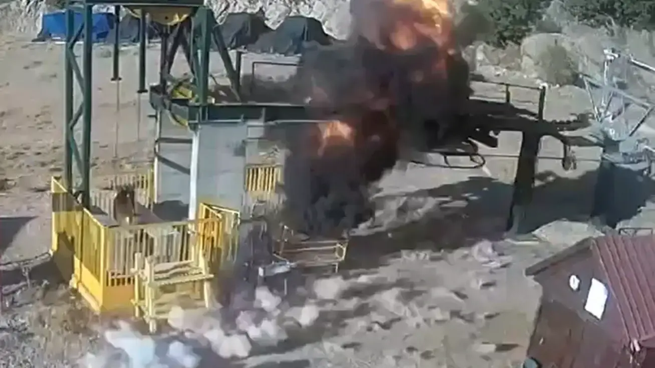 מרגע פגיעת טיל ברכבלי הסקי באתר החרמון.25 בספטמבר 2024