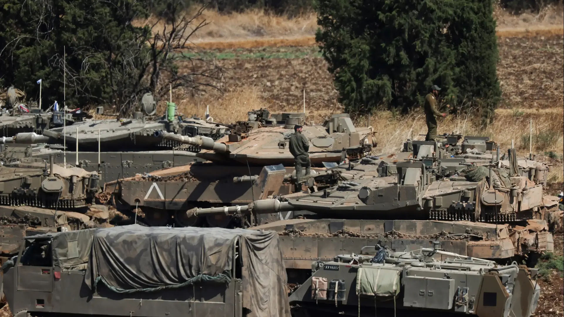טנקים בגבול לבנון,27 בספטמבר 2024 טנקים בגבול לבנון,27 בספטמבר 2024