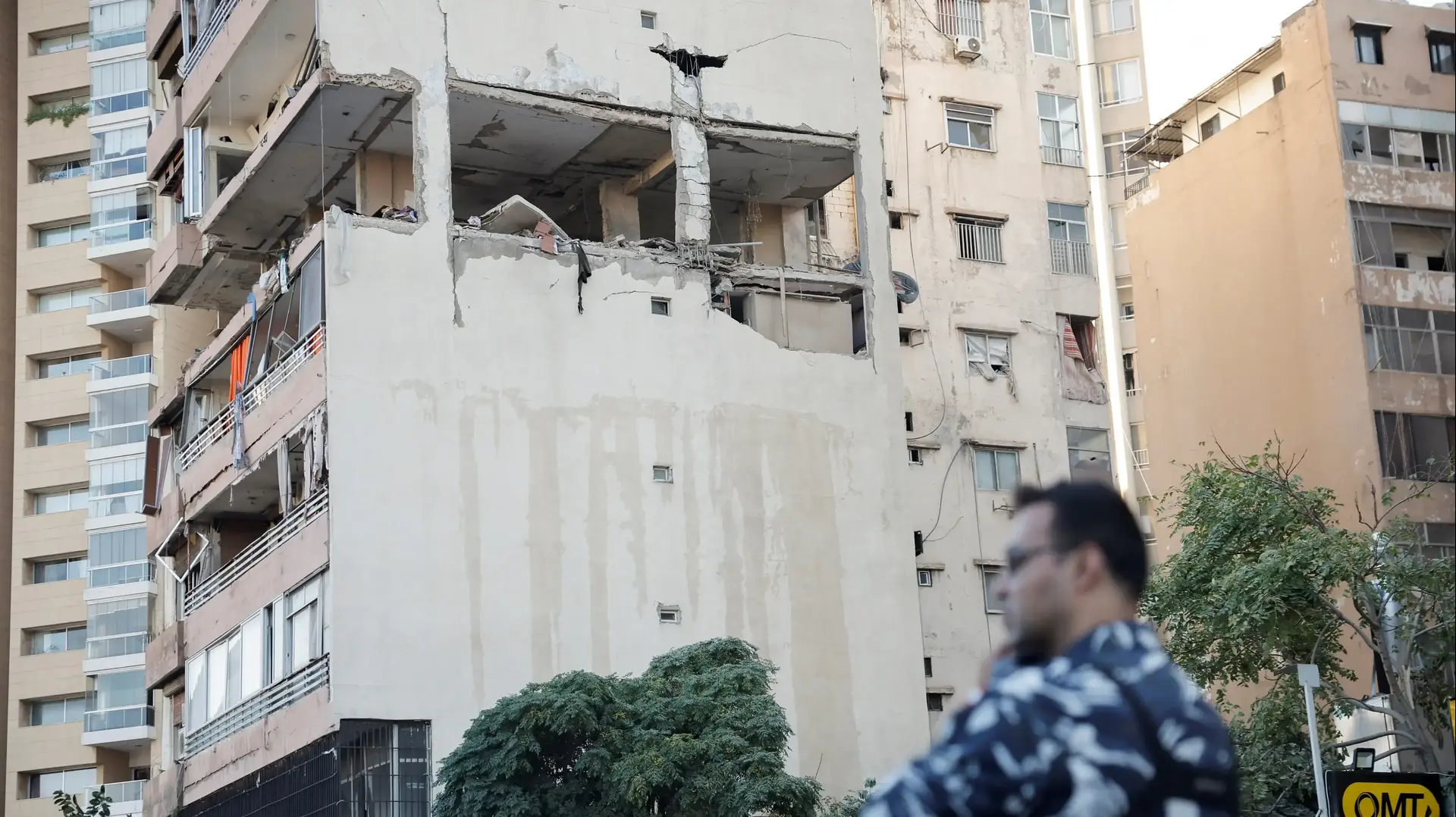 ביירות, לאחר התקיפה הישראלית ,לבנון.30 בספטמבר 2024 ביירות, לאחר התקיפה הישראלית ,לבנון.30 בספטמבר 2024