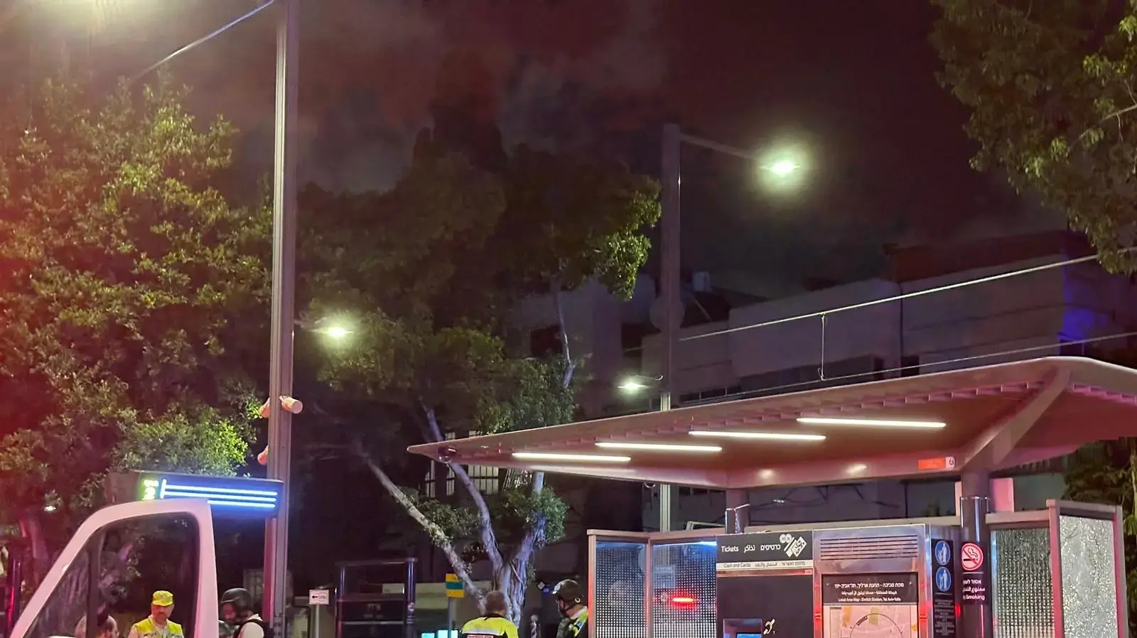 זירת פיגוע, תחנת ארליך, הרכבת הקלה, 1 באוקטובר 2024 זירת פיגוע, תחנת ארליך, הרכבת הקלה, 1 באוקטובר 2024
