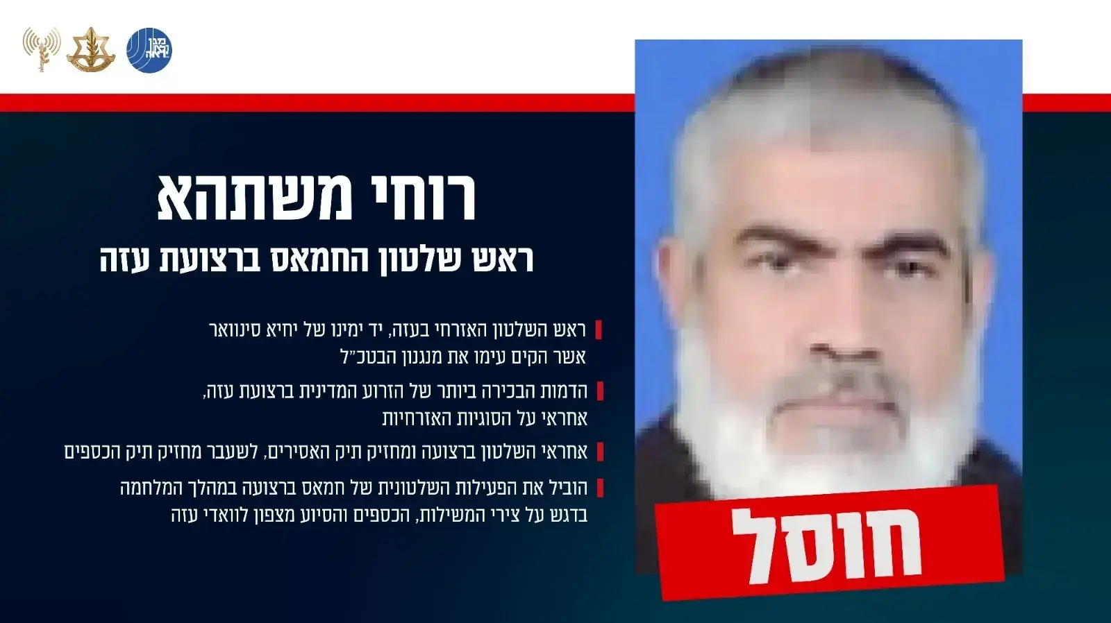 רוחי משתהא חוסל ברצועת עזה רוחי משתהא חוסל ברצועת עזה