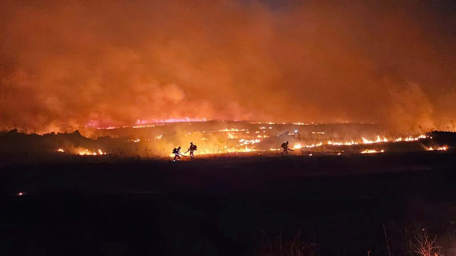 שריפה במחוז צפון כתוצאה מהמטח בלבנון בראש השנה
שריפה במחוז צפון כתוצאה מהמטח בלבנון בראש השנה