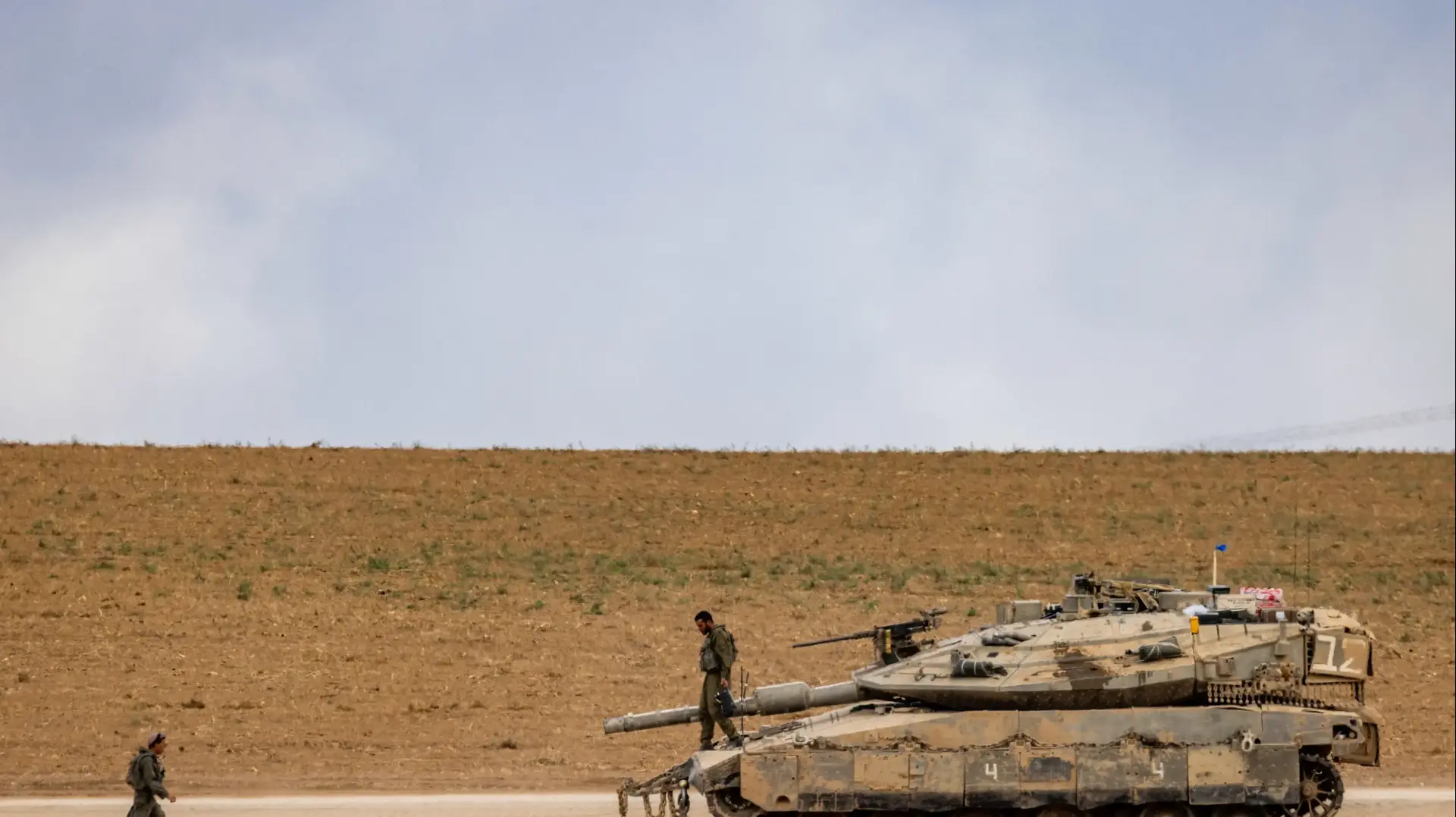 טנקים צבאיים קרוב לגבול עזה, עוטף עזה, 6 באוקטובר 2024