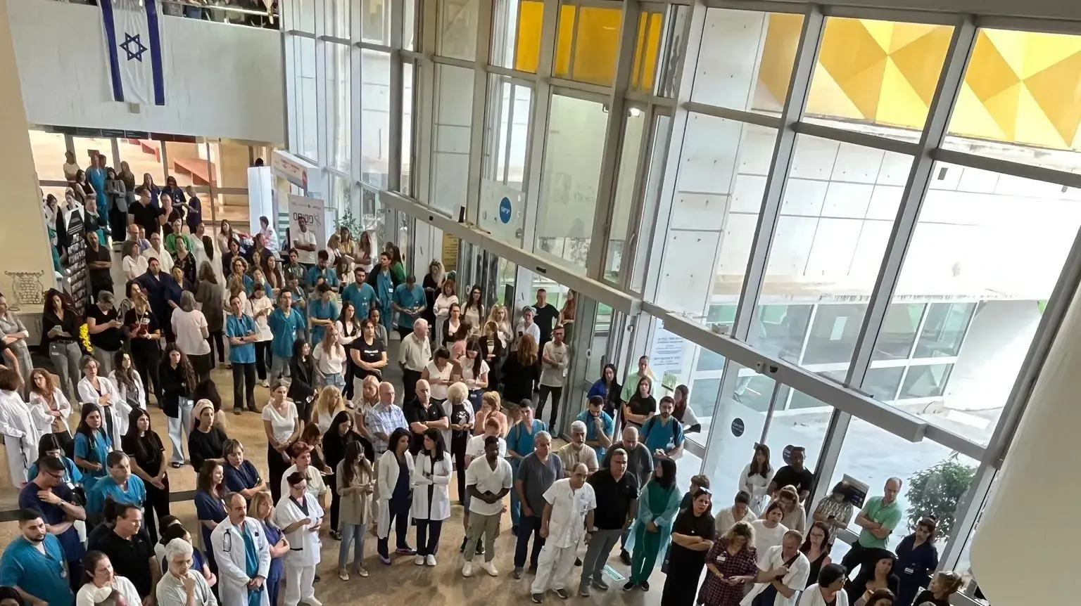 טקס בבית החולים וולפסון לציון ה-7 באוקטובר טקס בבית החולים וולפסון לציון ה-7 באוקטובר