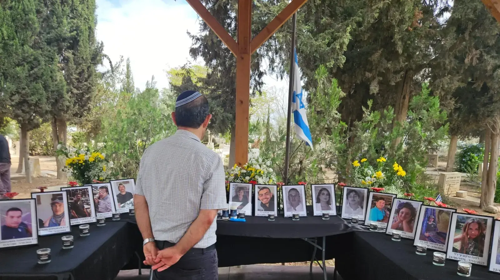טקס במלאת שנה לאירועי שבעה באוקטובר,כיסופים, 7 באוקטובר 2024 טקס במלאת שנה לאירועי שבעה באוקטובר,כיסופים, 7 באוקטובר 2024
