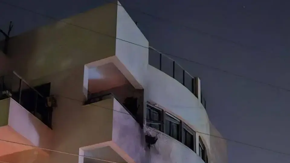 נפילת יירוט בהרצליה. 11 באוקטובר 2024 נפילת יירוט בהרצליה. 11 באוקטובר 2024