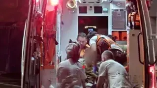 העברת פצוע מפגיעת כטב"ם, 13 באוקטובר 2024 העברת פצוע מפגיעת כטב"ם, 13 באוקטובר 2024