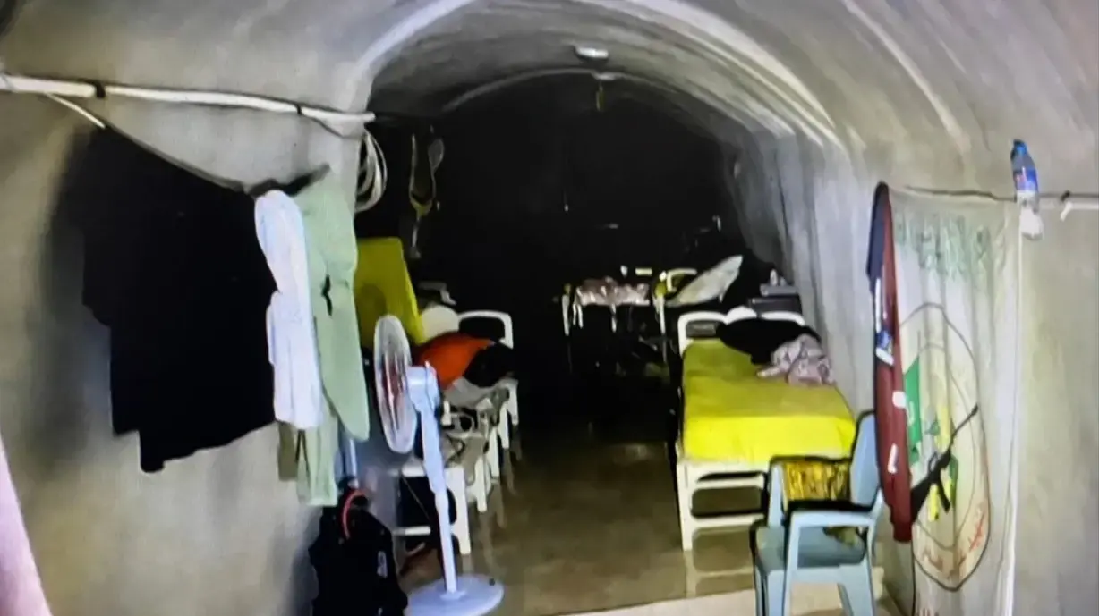 המנהרה בה שהה יחיא סינוואר במרחב תל סולטאן המנהרה בה שהה יחיא סינוואר במרחב תל סולטאן