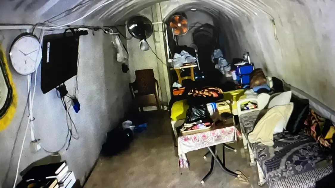 המנהרה בה שהה יחיא סינוואר במרחב תל סולטאן המנהרה בה שהה יחיא סינוואר במרחב תל סולטאן