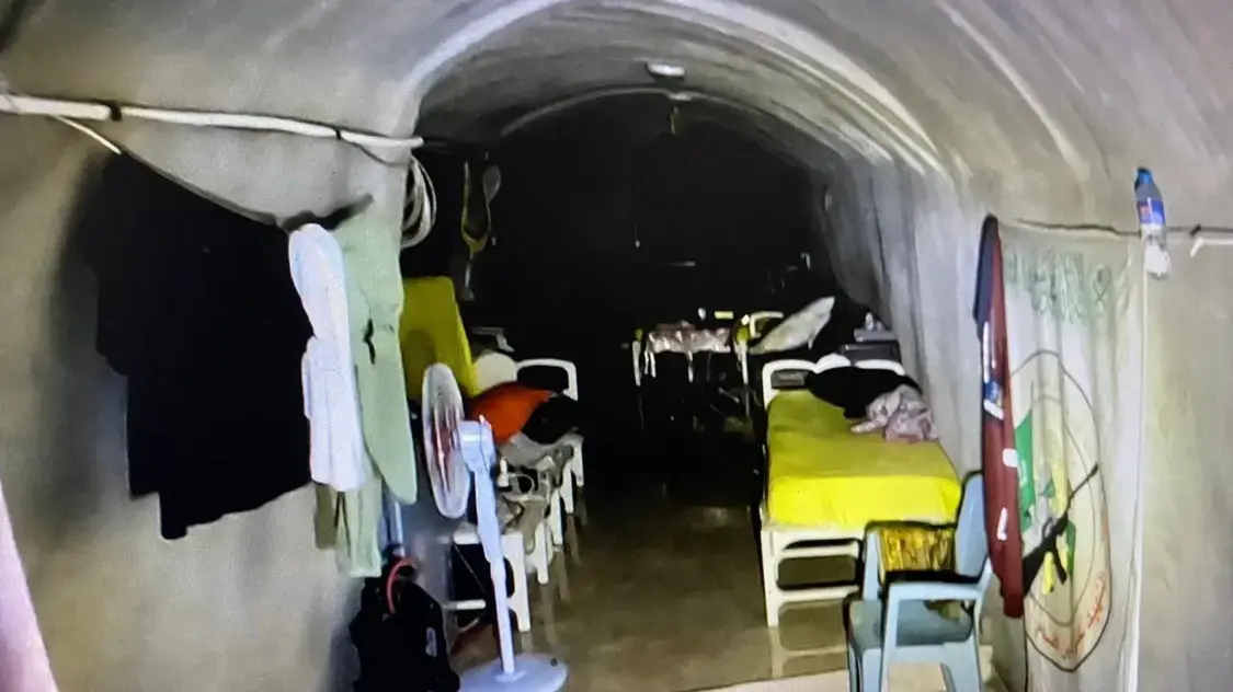 המנהרה בה שהה יחיא סינוואר במרחב תל סולטאן המנהרה בה שהה יחיא סינוואר במרחב תל סולטאן