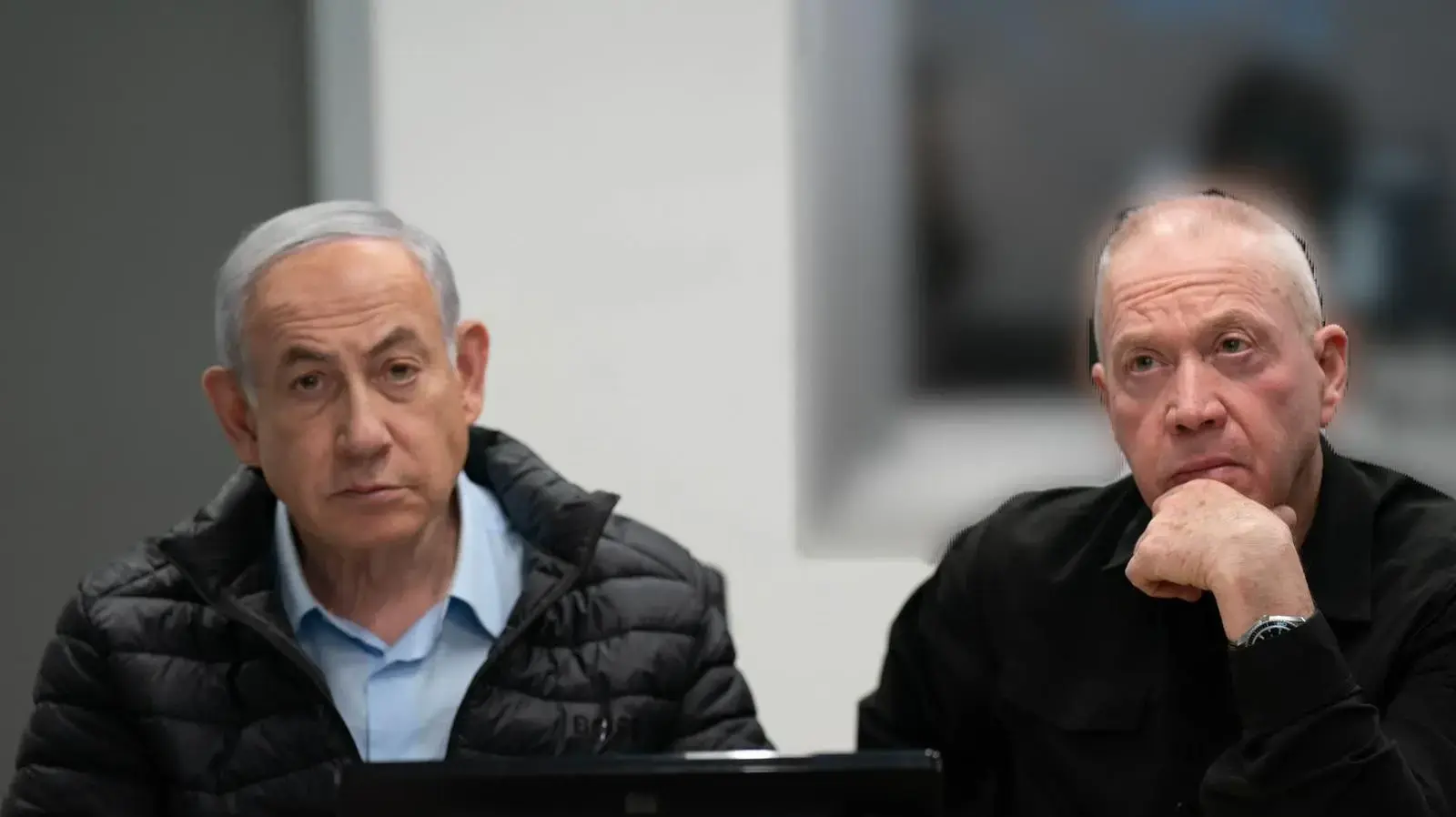 שר הביטחון יואב גלנטי, ראש הממשלה, בור הפיקוד של אגף המבצעים, 26 באוקטובר 2024 שר הביטחון יואב גלנטי, ראש הממשלה, בור הפיקוד של אגף המבצעים, 26 באוקטובר 2024