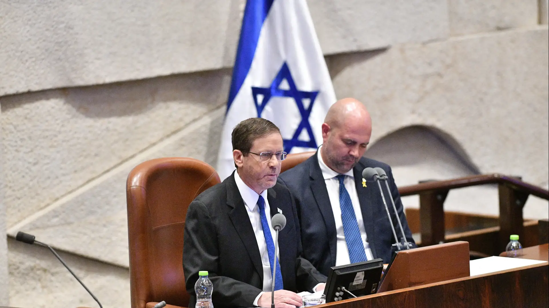 אמיר אוחנה, יצחק הרצוג, פתיחת כנס החורף של מושב הכנסת, 28 באוקטובר 2024 אמיר אוחנה, יצחק הרצוג, פתיחת כנס החורף של מושב הכנסת, 28 באוקטובר 2024