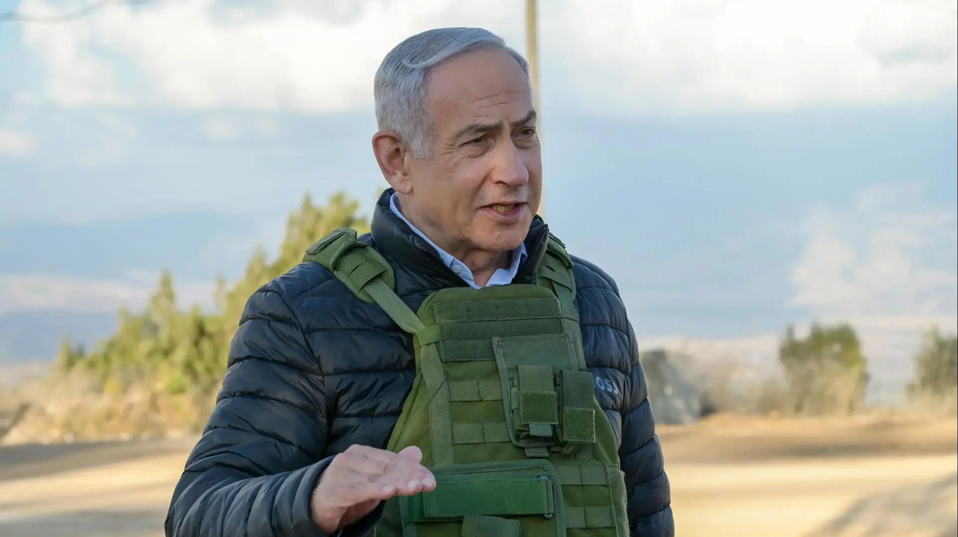 בנימין נתניהו בגבול לבנון. 3 בנובמבר 2024 בנימין נתניהו בגבול לבנון. 3 בנובמבר 2024