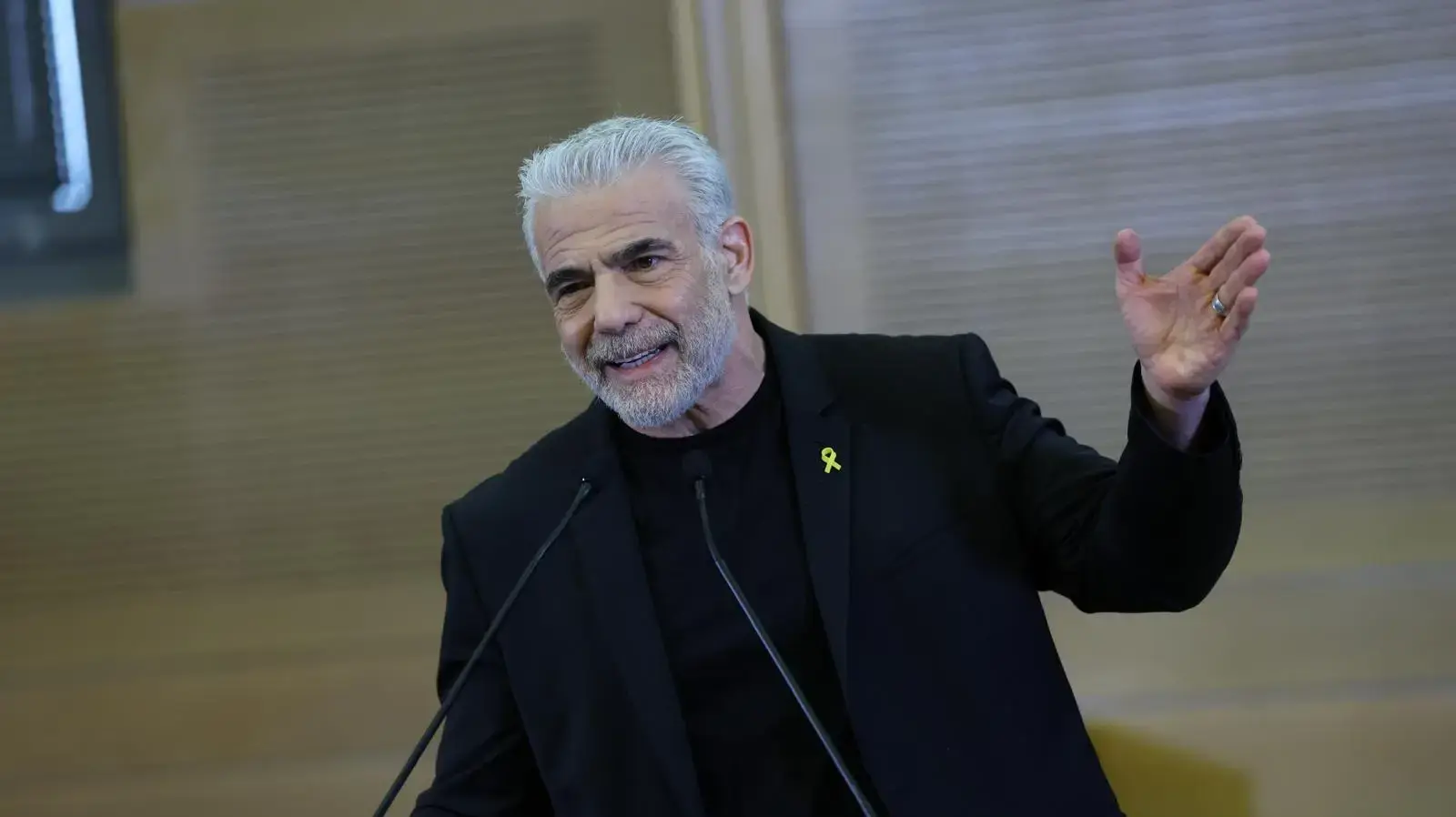 יאיר לפיד, הצהרת ראשי האופוזיציה הציונית לאחר פיטורי יואב גלנט, 6 בנובמבר 2024 יאיר לפיד, הצהרת ראשי האופוזיציה הציונית לאחר פיטורי יואב גלנט, 6 בנובמבר 2024