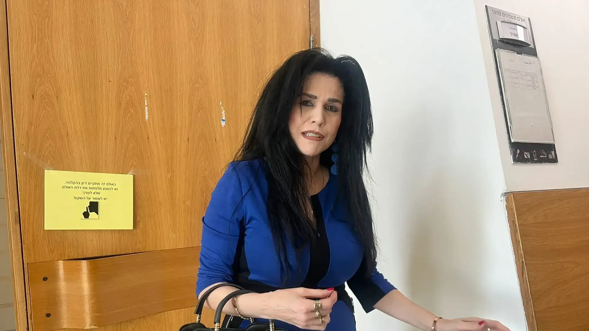 פנינה בכר חברתה של ענבל אור מחוץ לאולם בית המשפט, 12 הנובמבר 2024 פנינה בכר חברתה של ענבל אור מחוץ לאולם בית המשפט, 12 הנובמבר 2024