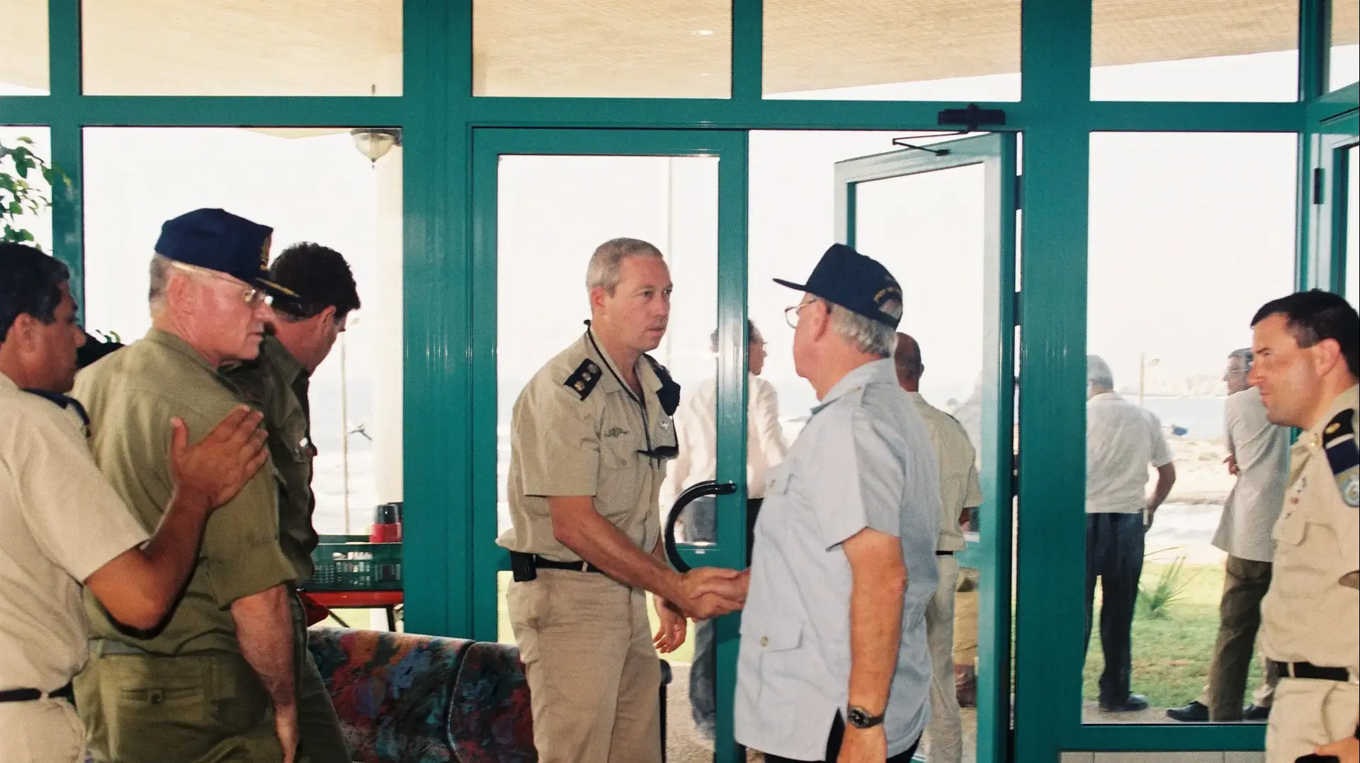 ראש הממשלה דאז יצחק רבין, מוטה גור , איילון ויואב גלנט ,18.08.1994 ראש הממשלה דאז יצחק רבין, מוטה גור , איילון ויואב גלנט ,18.08.1994