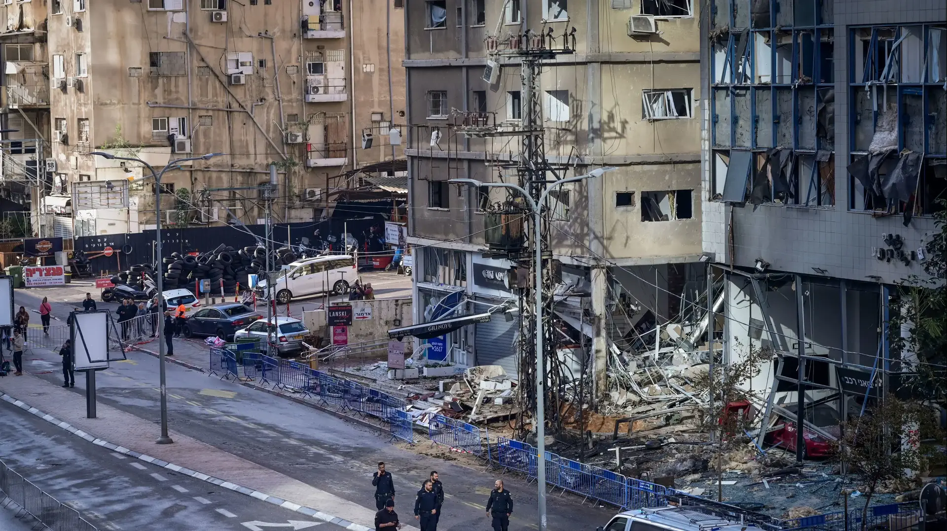 זירת הנפילה בבני ברק. 19 בנובמבר 2024 זירת הנפילה בבני ברק. 19 בנובמבר 2024